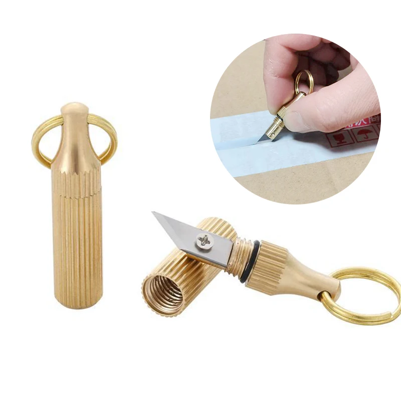 1 шт. мини нож латунная капсула многофункциональные инструменты для