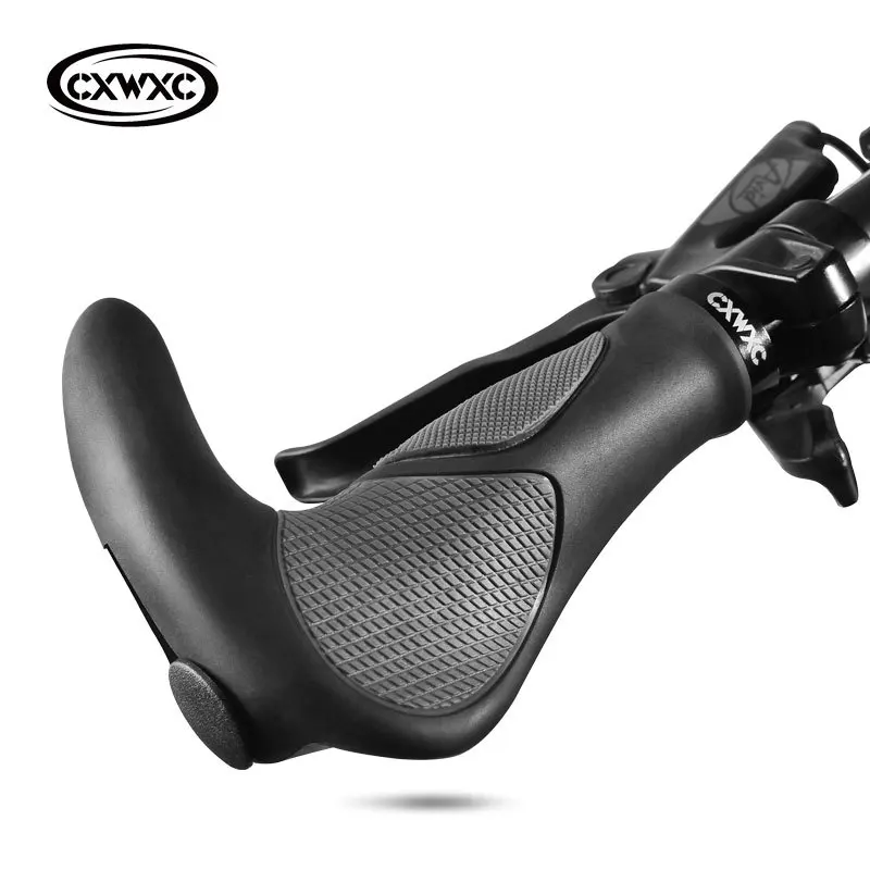 

1 Pair MTB Cycling Grips Handlebar Cap Bicycle Grips Bike TPR Rubber MTB Hand Rest Mountain Bike Handlebar Bike Accessories