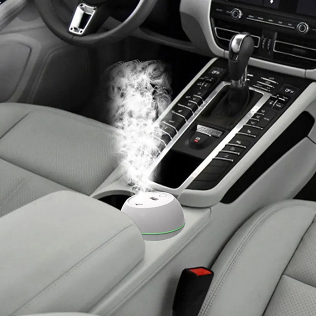 Mini Car Humidifier 250Ml Essential Oil Diffuser 2 Modes USB Auto Power-Off With LED Light For Home Car Mist Maker Face Steamer