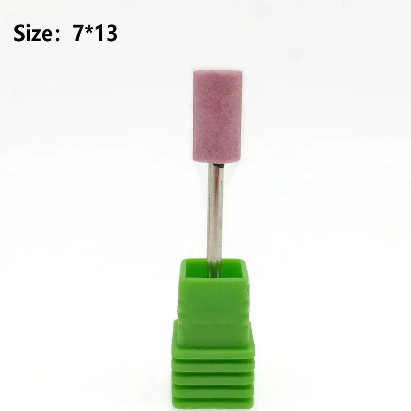 1PC flat head sharp nail ceramic stone Korund Matieral electric nail clippers nail boring machine nail file
