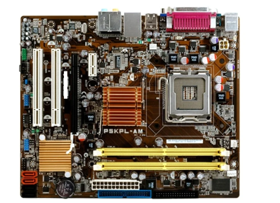 Оригинальная материнская плата для P5KPL-AM DDR2 LGA 775 Core Pentium Celeron 4 Гб G31 настольного