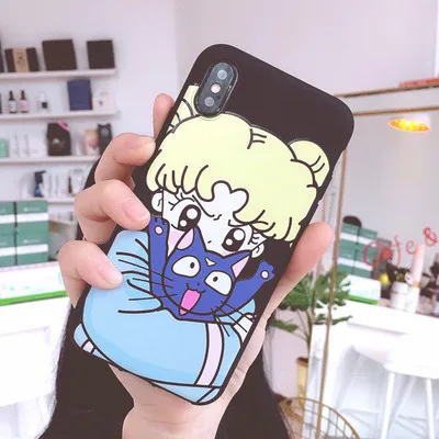 As shown in Redmi note 8 милый 3D Сейлор Мун чехол для телефона Xiaomi 9 9se 8se redmi note 4/5/6/7/7 pro/Max/mix 3 мультяшная задняя крышка - Цвет: As shown in