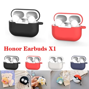 

Funda Honor X1 Case funny cartoon cute Silicone Protection Headphone Case for Huawei Honor X1 x 1 Earbuds case earphone cover