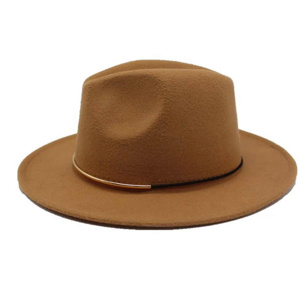 Аутентичная Мужская и женская модная шерстяная шляпа Fedora дорожная Повседневная шляпа широкая шляпа размер 56-58 см