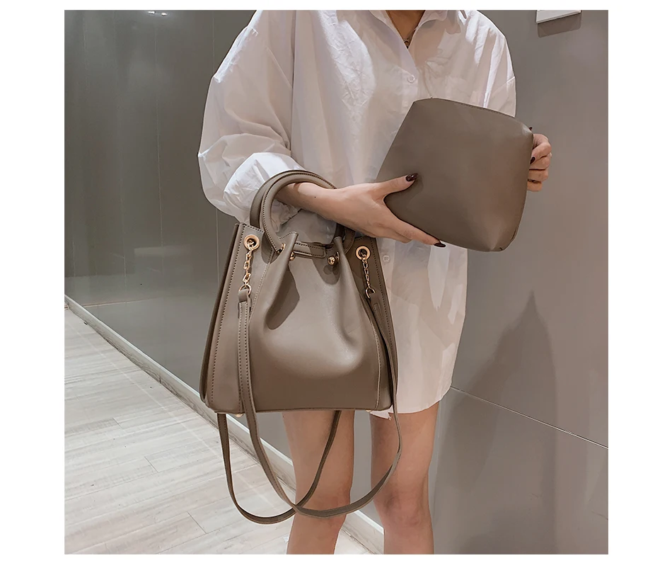 Herald модная женская сумка из искусственной кожи, женская сумка на плечо с цепочкой, известный бренд, корейский стиль, женские сумки, женская повседневная сумка, новинка