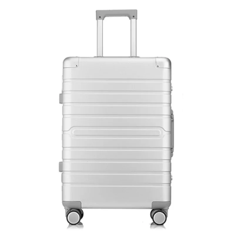 100 Aluminum Luggage Hardside Rolling Trolley Luggage Travel Suitcase