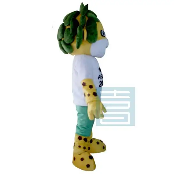 Леопардовый Костюм Пантеры маскоты 2010 Южная Африка Кубок мира Mascotte Zakumi Costum Необычные футбольные игры представление платье для взрослых