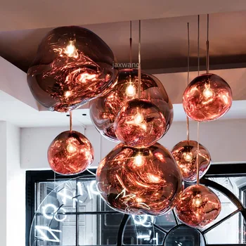 

Nordic LED Lamp Bar DIXON Melt Lava Pendant Lights Loft Pendant Light Fixtures Dining Room Suspension Luminaire Home Fixtures