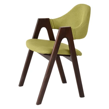 

Solid wood backrest dining chair office cafe table and home stool nordic minimalist desk wooden