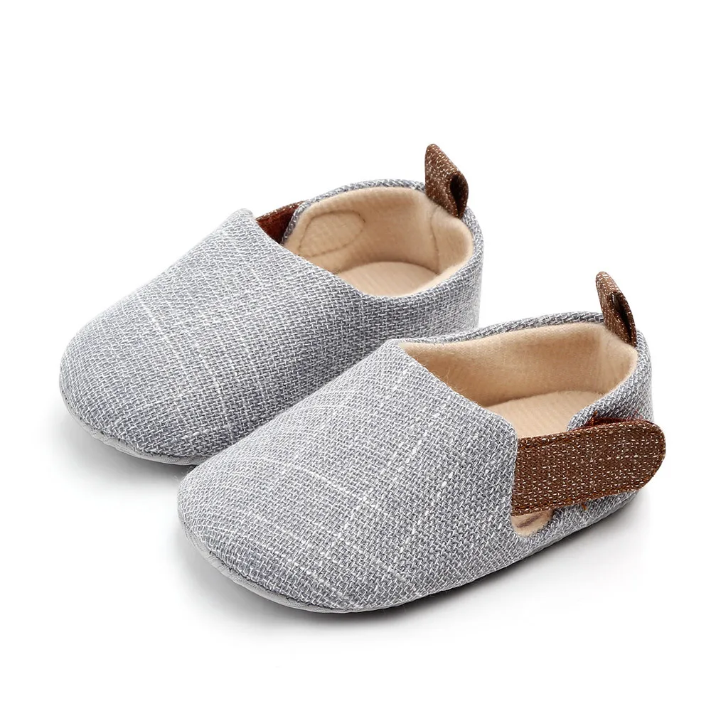 Boy Plaid Shoes Toddler Booties Newborns Sole Classic Floor 0-18 Months Soft Infant Brand Crib First Walkers