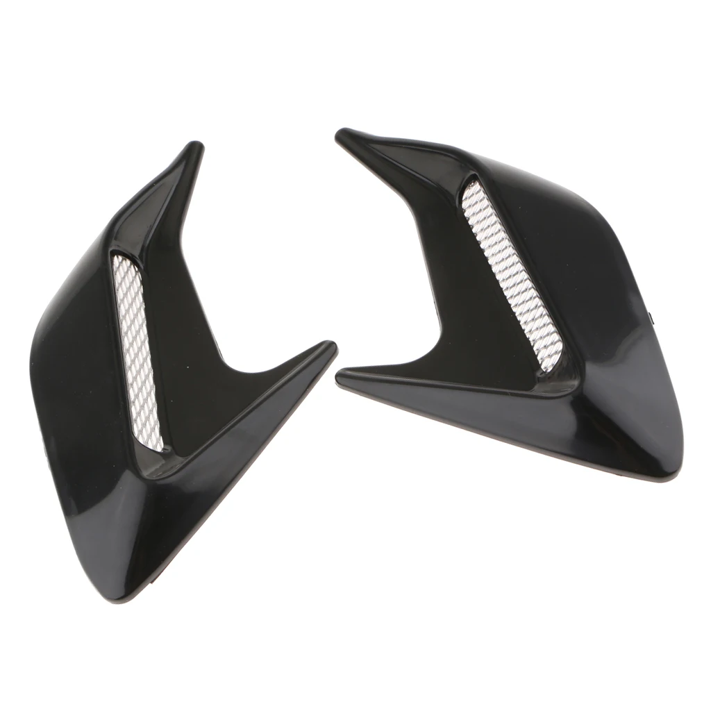 2pcs/lot Shark Gills Car Styling 3D Simulation Vent Air Flow Fender Chrome Glue Sticker Decal Car Decoration Waterproof