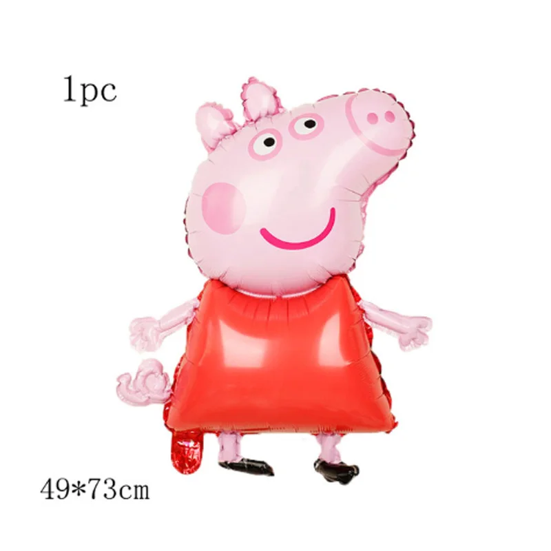 1 шт. 18 дюймов Peppa Pig фигурные воздушные шары Peppa Джордж фольги шарики, День подарков будущей матери с днем рождения комната dcoration детские игрушки подарок