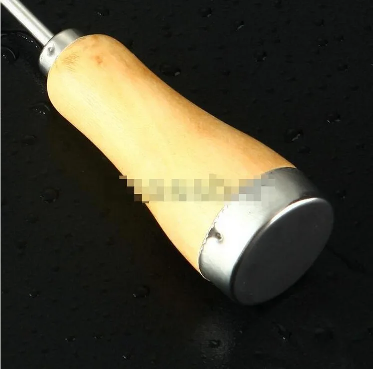 Single ice fork wooden handle ice halberd bar drill refrigerator freezer deicing tool crusher bar tools