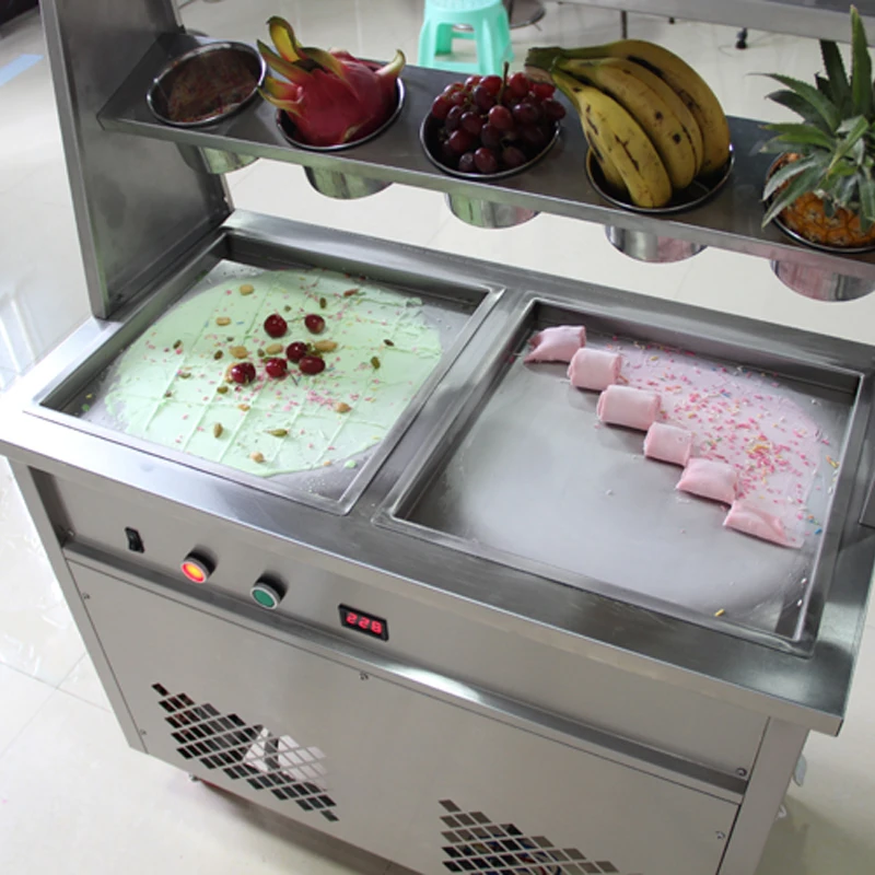 Ice cream machine CE Ice cream machine ice cream, stainless steel pan fried ice