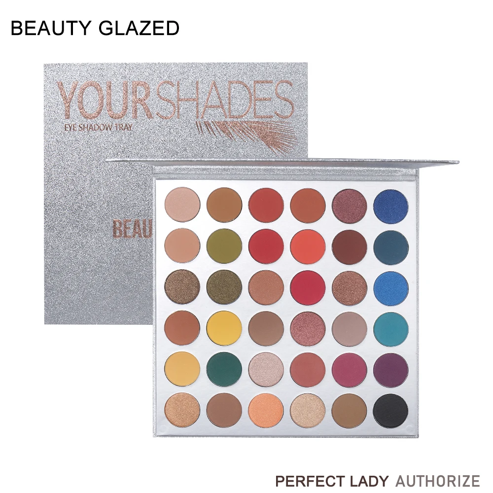 Beauty Glazed 36 Colors Your Shades Makeup Eyeshadow Pallete Highlighter Shimmer Make up Pigment Eye Shadow Palette Cosmetics Beauty Glazed 36 Colors Your Shades Makeup Eyeshadow Pallete Highlighter Shimmer Make up Pigment Eye Shadow Palette Cosmetics