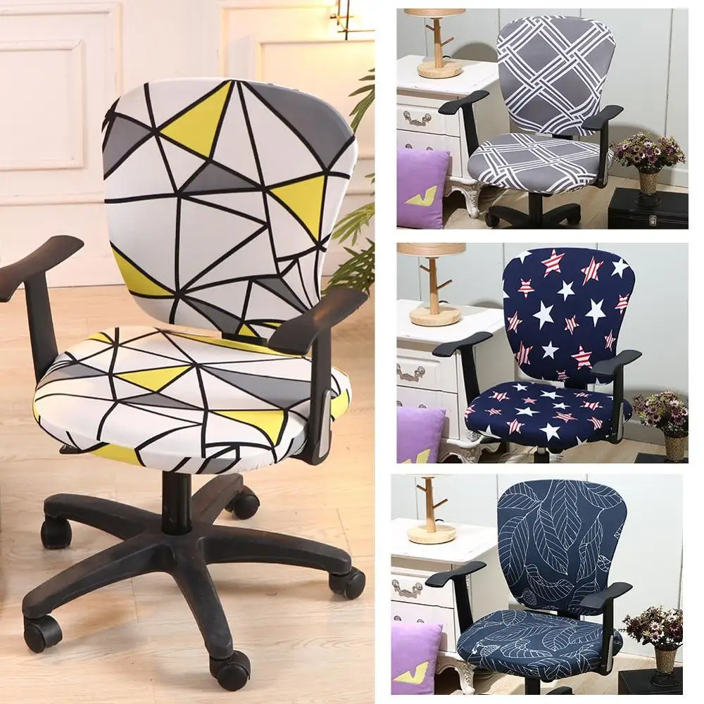 Office Chair Cover Spandex Elastic Stretch Lift Computer Arm Chair Seat