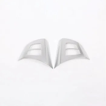 

Accessory Steering wheel trim Parts 2pcs Frame Silver For BMW X5 E70 2008-2013