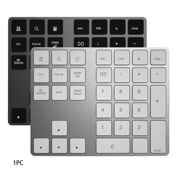 

USB Rechargeable Digital Keyboard 34 Keys Ultra Slim Bluetooth 3.0 Portable Numeric Keypad For PC Laptop Computer Ergonomic