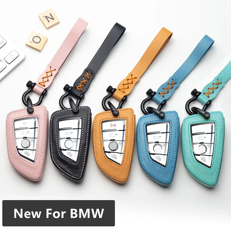 Автомобильный держатель брелок из натуральной кожи для BMW F30 E90 E88 F10 F15 M3 M1 2 3 5 Series X1