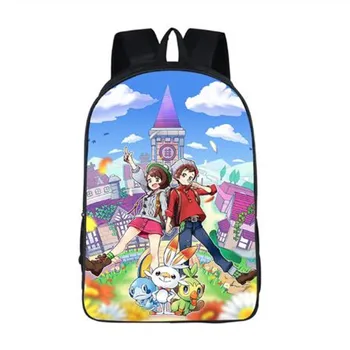 

Cute cartoon pokemon Pikachu school bags for teeenager boys girls school backpack student daypack book bag women bagpack