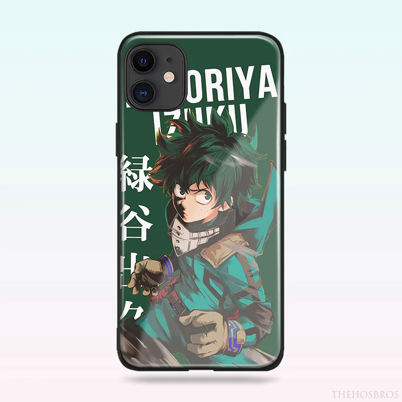 Мягкий силиконовый чехол Deku Izuku Midoriya из закаленного стекла для iPhone SE 6 6s 7 8 Plus X XR XS 11