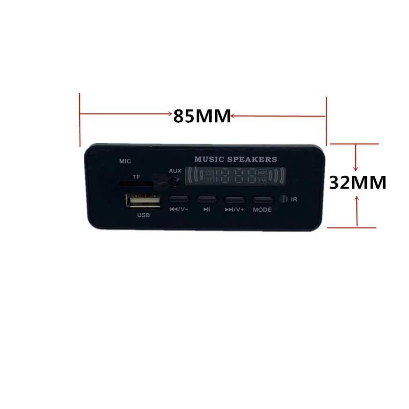 VICFINE цветной экран 5-12 в MP3 WMA беспроводной Bluetooth 5,0 декодер плата аудио модуль USB FM TF радио AUX вход без усилителя