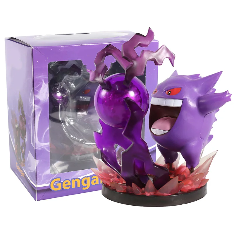 Монстры центр Mewtwo Gengar Charizard ПВХ Статуя Коллекционная модель игрушки - Цвет: Gengar box