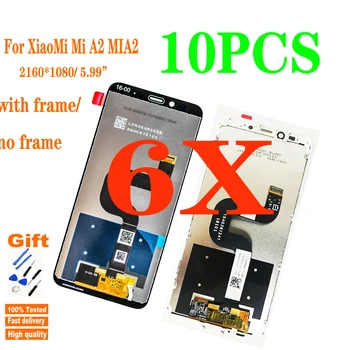 

10PCS Original 5.99 inch LCD Display For Xiaomi A2 MI A2 LCD Touch Screen Assembly Digitizer For xiaomi 6X Mi6X Display Replace