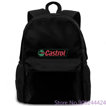 

The Oil Castrol Black New nage Punk women men backpack laptop travel school adult student