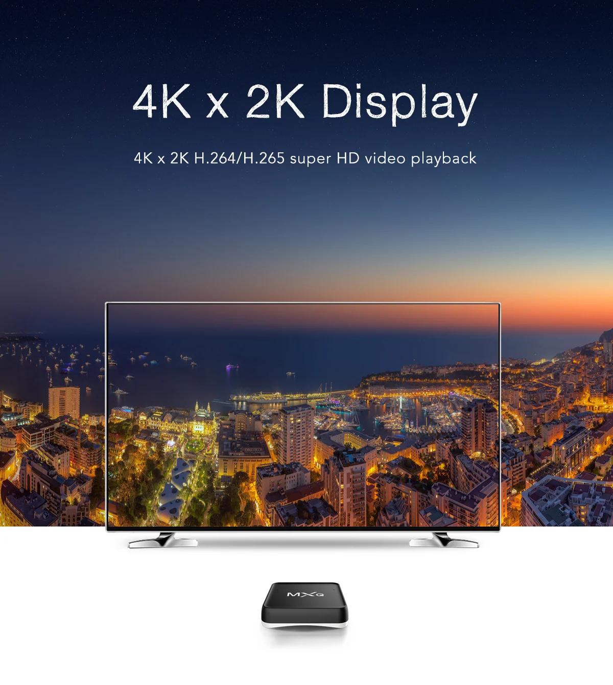 TV Box S905W Quad-Core MXQ PRO Google Play TV Box 4K HD 2G 16G Android 7.1Voice Control video Speaker 2.4G WiFi BT Smart tv box