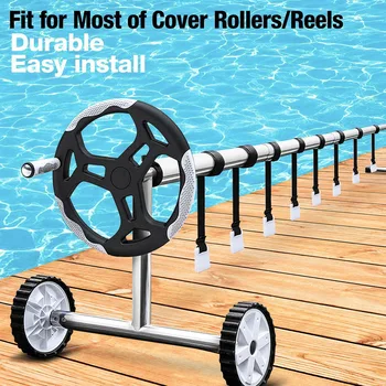 

24PCS Pool Solar Cover Reel Attachment Straps Kit for In Ground Swimming Pool Include 8 Straps J99Store