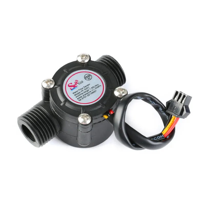 1/2 ''датчик расхода воды 1-30л/мин зал расходомер датчик температуры для Arduino турбины расходомер измерения нагревательный прибор