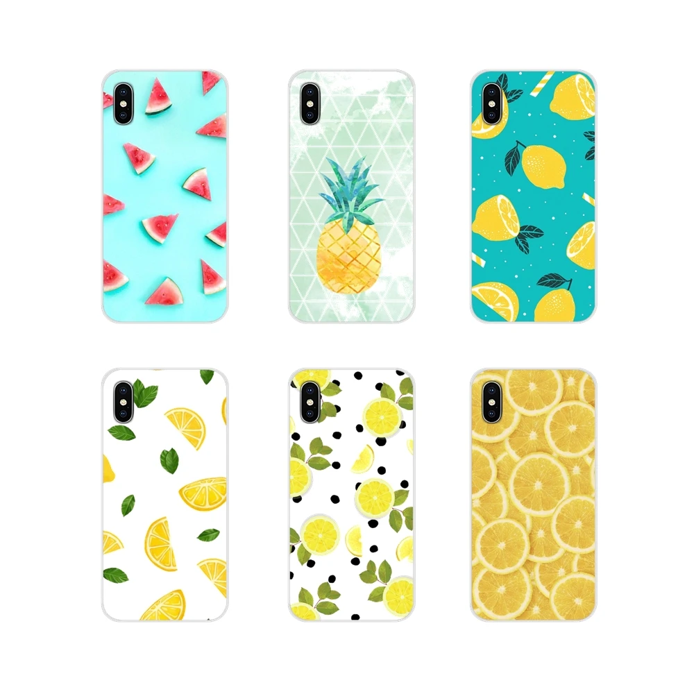 Чехол для телефона обложки Летние фрукты ананас лимон круто Samsung Galaxy S3 S4 S5 Mini S6 S7
