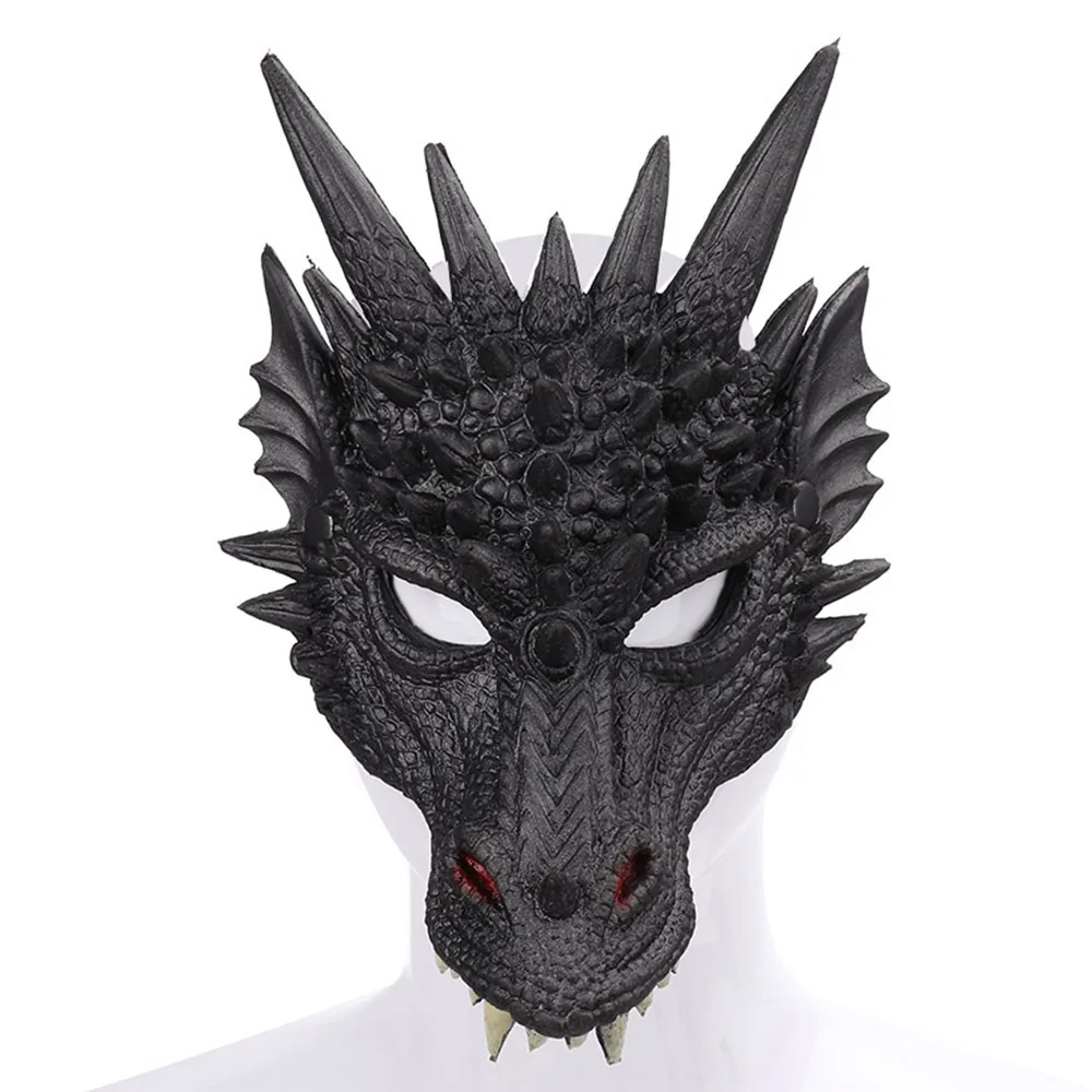 PTYGO маска для Хэллоуина; забавные Вечерние Маски с драконом унисекс из латекса для костюмированной вечеринки; Разноцветные маски с драконом; маскарадные Вечерние Маски для Хэллоуина - Цвет: 5