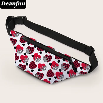 

Deanfun Printing Cute Sloth Waist Bag Heart Fanny Pack Bum Bag with Adjustable Belt Love Gift 18006