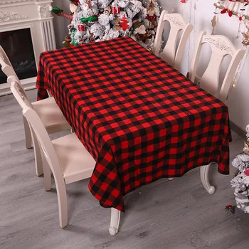 

Plaid Pattern Tablecloth Non-Slip Dining Table Placemat Modern Rectangular Tablecloths Christmas New Year Home Decor Dropship /d