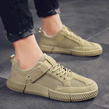 

Hot Sale Four Seasons Running Shoes Men Lace-up Athletic Trainers Zapatillas Sports Shoes Men Outdoor Walking Sneakers