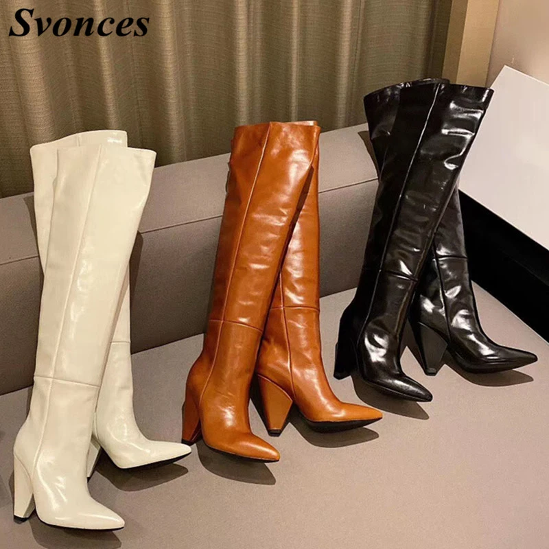 thigh high vintage boots