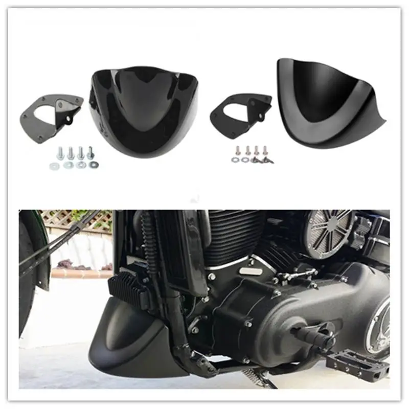 Motorcycle Air Dam Fairing Glossy Mudguard Cover Motorbike Accessories For Dyna Fat Bob FXDL 2006-2017 |