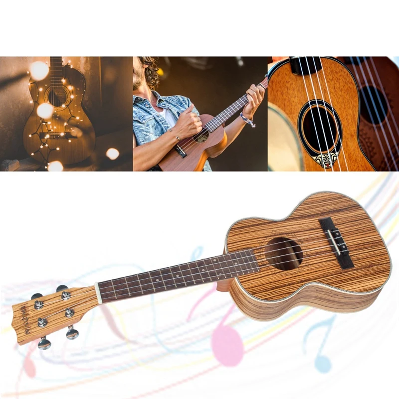 Наоми укулеле гитара акустическая укулеле zebravwood 15 Лада 4 струны гитара укулеле 21 музыкальный струнный инструмент
