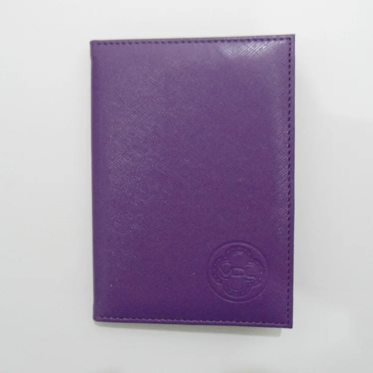 

Purple Passport Holder Hand Binding Car Line Craft Document Bag