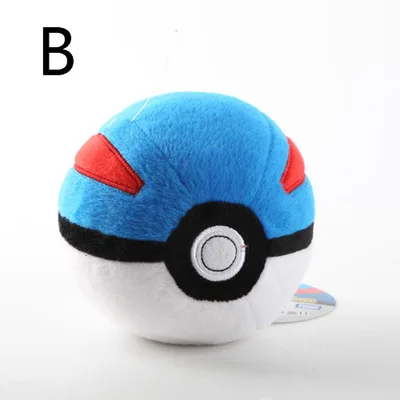 Аниме животные мяч Милый Пикачу Pokeball плюшевый брелок-Плюшевая Кукла сумка Ключи Подвеска мягкие куклы игрушки дети подарок на день рождения