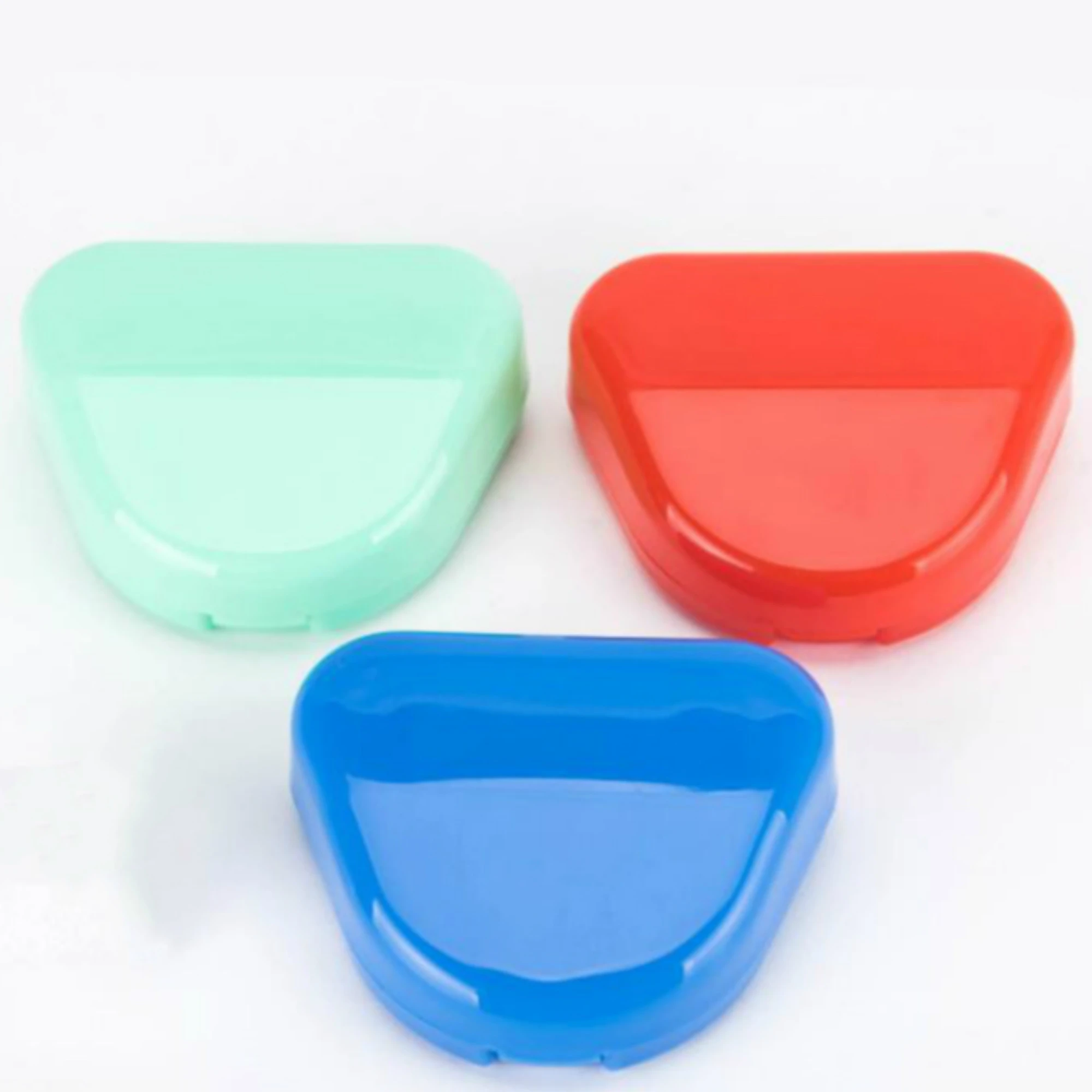 

Triangle Dental Prosthesis Teeth Box Denture Storage Container Retainer Partial False Tooth Case