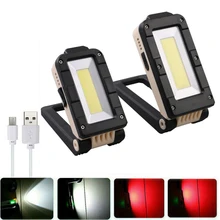Светодиодный Рабочий фонарь COB Lanterna USB Перезаряжаемый Магнитный фонарь, гибкая инспекционная лампа, беспроводной Рабочий фонарь, фонарь с кабелем