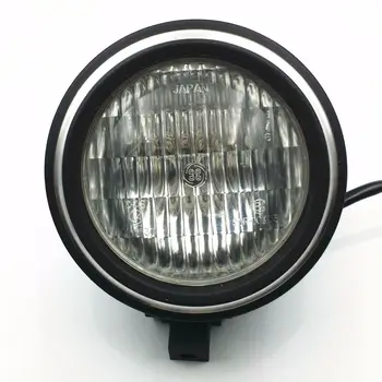 

Universal Motorcycle Black Bullet 12V H4 light Bulb Headlight Lamp For Harley Bobber Chopper Dyna