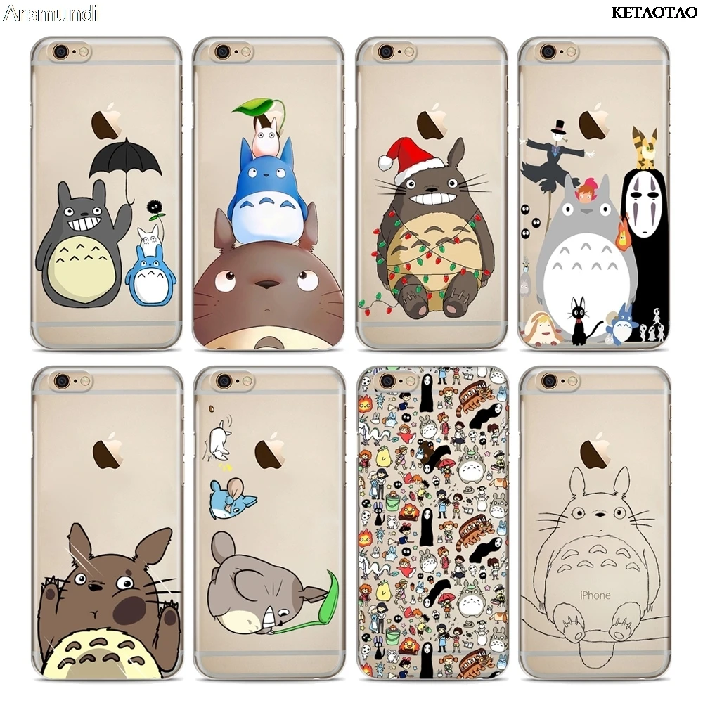 Милые чехлы для телефонов KETAOTAO Totoro с рисунком из аниме Ghibli Miyazaki iPhone 4S 5C 5S