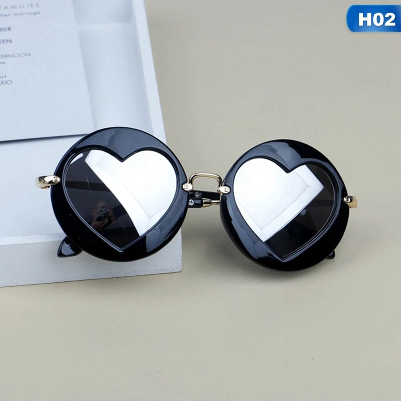 H02 Модные солнцезащитные очки для детей; модные солнцезащитные очки для мальчиков и девочек; Защита UV400 - Цвет линз: H02
