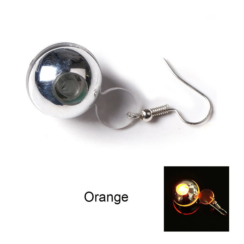 Orange Светодиодный, в форме сердца, красивые украшения, модные светящиеся серьги, светодиодный, светящиеся серьги, цинковый сплав, креативный тренд, Новинка - Main Stone Color: Orange