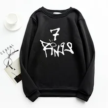 

Women's Fashion Hoodies Pullover Sweatshirt Sport Top For Girl Same Style European American Stars 7 Rings Velvet Riverdale