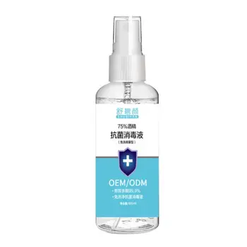 

100ml 75% Alcohol Antibacterial Disinfection Spray Disposable Rinse Free Hand Sanitizing Quick Dry Sterilization Liquid